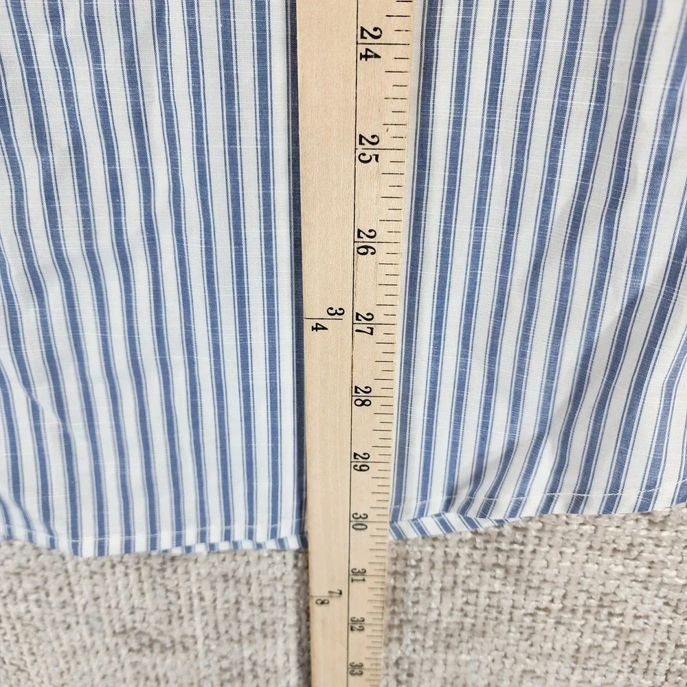 Tommy Bahama Newport Tamati Stripe Shirt Mens L Throne Blue Pima Cotton Blnd NWT - Picture 5 of 13